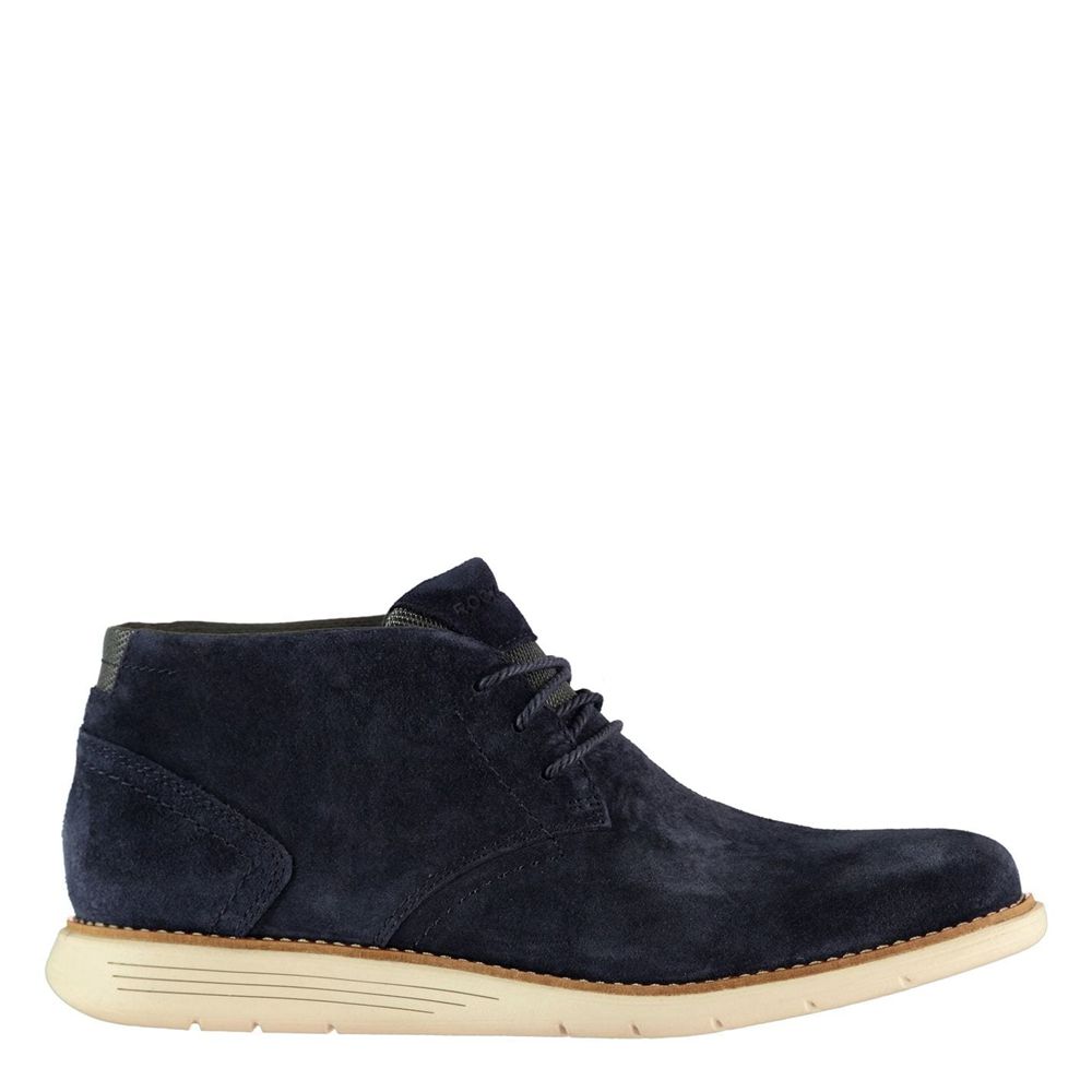 Chukka Boots Homem Rockport Azul Marinho,Portugal QXUJY-5013